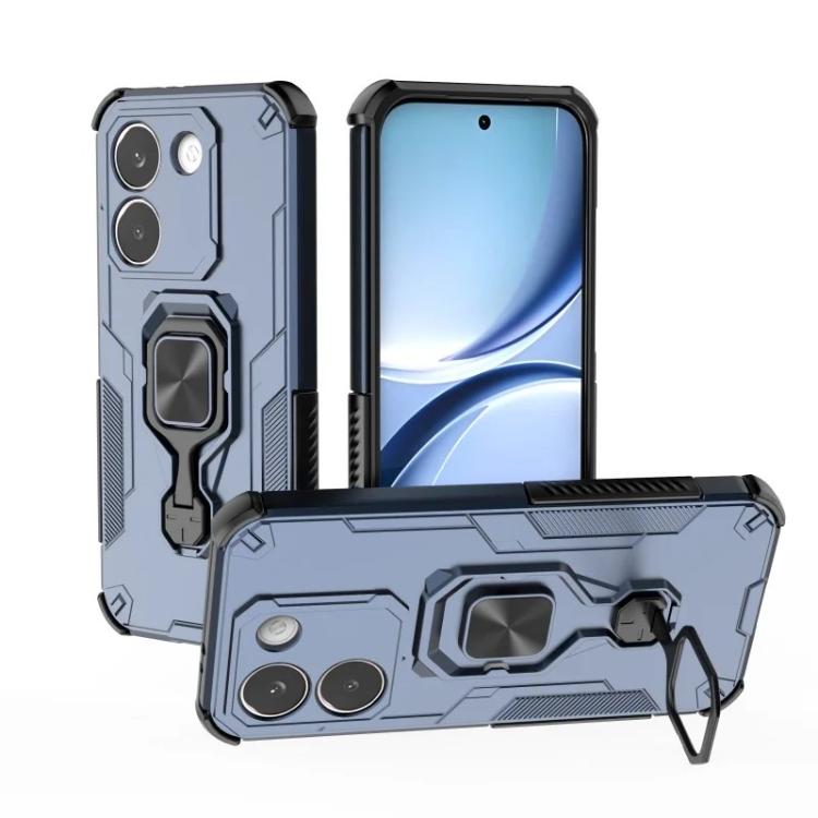 For Redmi Turbo 5 5G  / Poco X8 Pro 5G WANLONFENG Metal Kickstand Phone Case with Screen Protector