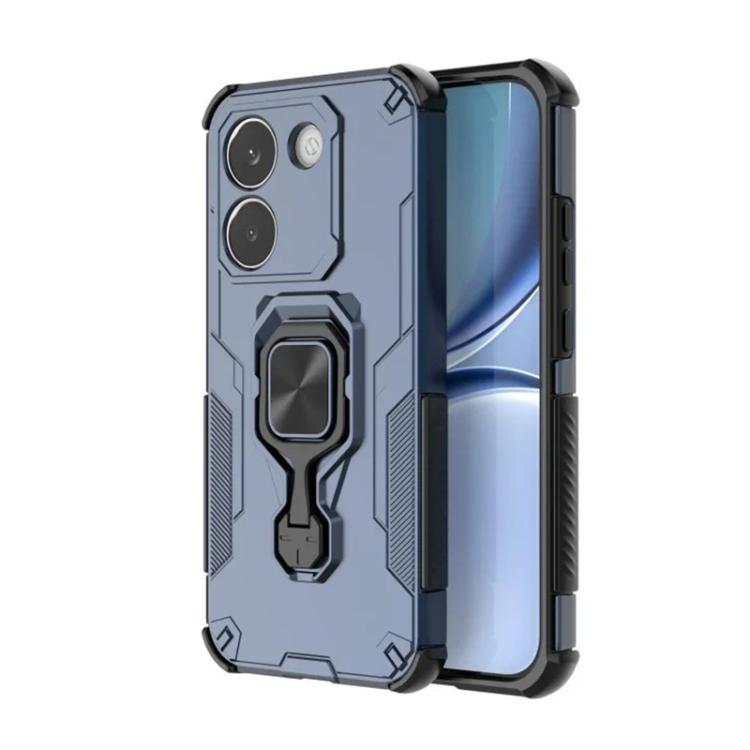 For Redmi Turbo 5 5G  / Poco X8 Pro 5G WANLONFENG Metal Kickstand Phone Case with Screen Protector