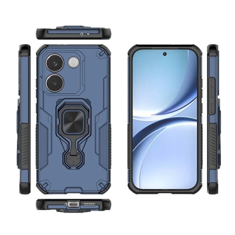 For Redmi Turbo 5 5G  / Poco X8 Pro 5G WANLONFENG Metal Kickstand Phone Case with Screen Protector