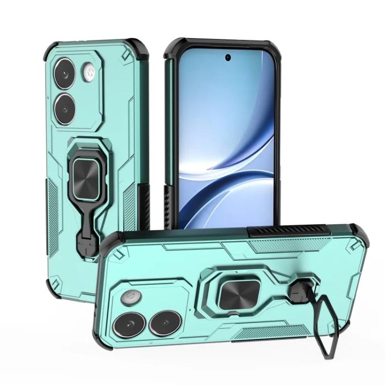 For Redmi Turbo 5 5G  / Poco X8 Pro 5G WANLONFENG Metal Kickstand Phone Case with Screen Protector