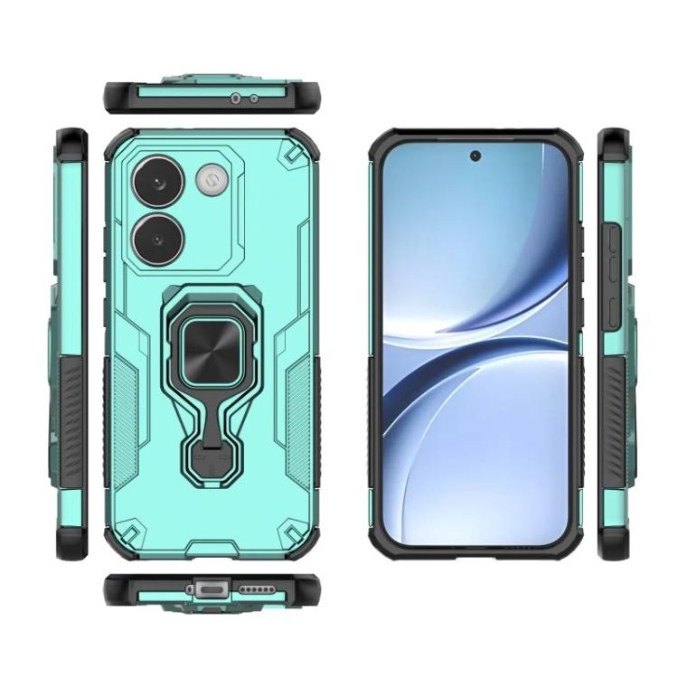 For Redmi Turbo 5 5G  / Poco X8 Pro 5G WANLONFENG Metal Kickstand Phone Case with Screen Protector