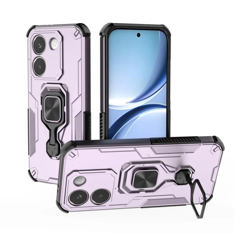 For Redmi Turbo 5 5G  / Poco X8 Pro 5G WANLONFENG Metal Kickstand Phone Case with Screen Protector