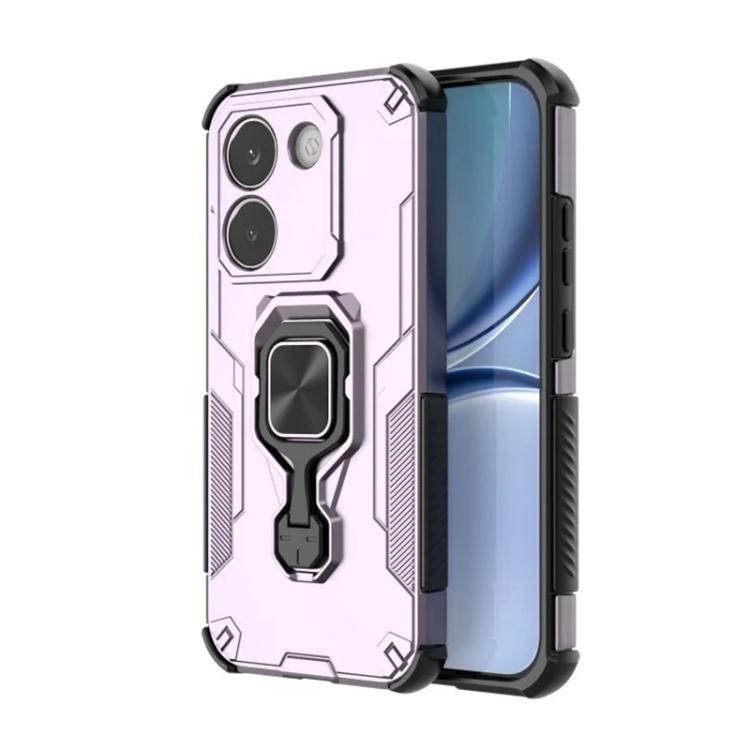 For Redmi Turbo 5 5G  / Poco X8 Pro 5G WANLONFENG Metal Kickstand Phone Case with Screen Protector