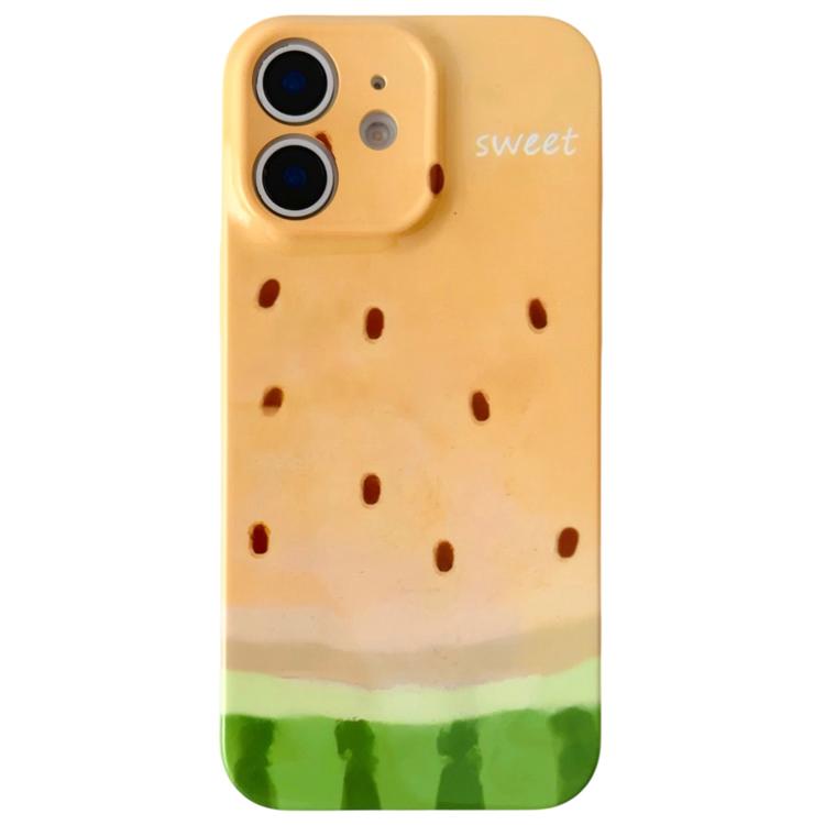 For iPhone 11 Watercolor Watermelon Pattern PC Phone Case