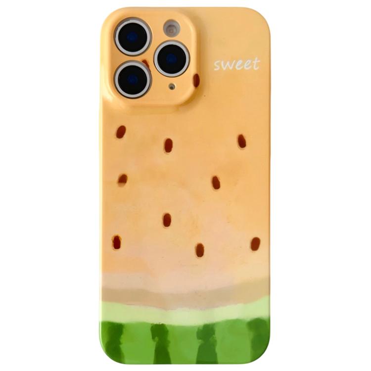 For iPhone 11 Pro Max Watercolor Watermelon Pattern PC Phone Case