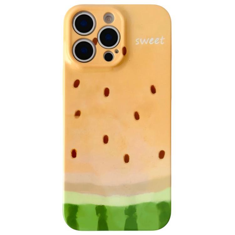 For iPhone 15 Pro Max Watercolor Watermelon Pattern PC Phone Case