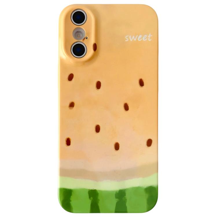 For iPhone XS / X Watercolor Watermelon Pattern PC Phone Case