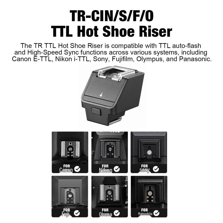 Godox TR TTL Hot Shoe Riser, Type:TR-C For Canon