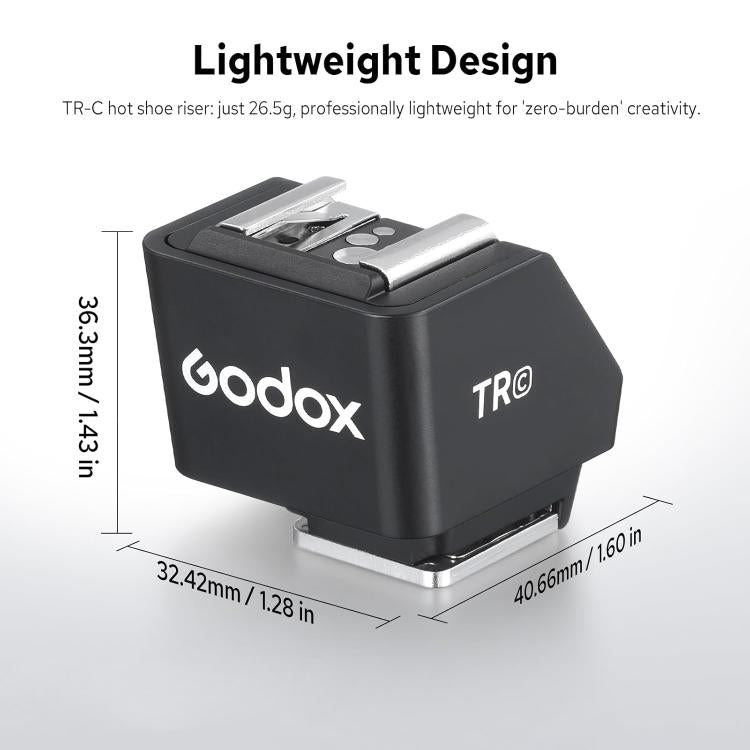 Godox TR TTL Hot Shoe Riser, Type:TR-C For Canon
