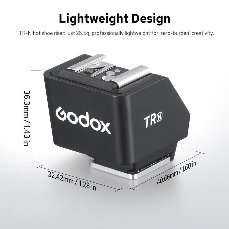 Godox TR TTL Hot Shoe Riser, Type:TR-N For Nikon