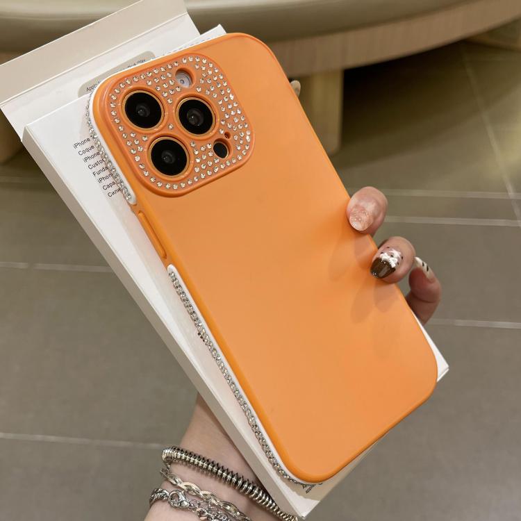 For iPhone 13 Pro Max Full Diamond Large Window IMD Edge Diamond Frosted TPU Phone Case