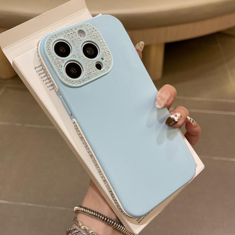 For iPhone 13 Pro Max Full Diamond Large Window IMD Edge Diamond Frosted TPU Phone Case
