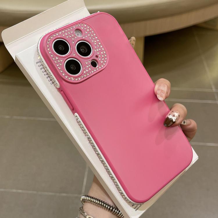 For iPhone 13 Pro Full Diamond Large Window IMD Edge Diamond Frosted TPU Phone Case