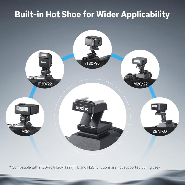 Godox FS-R Single Contact Folding Hot Shoe Riser, Type:FS-R