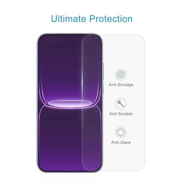 For Realme Neo8 5G 50pcs 0.18mm High Aluminum Tempered Glass Film, Support Fingerprint Unlocking