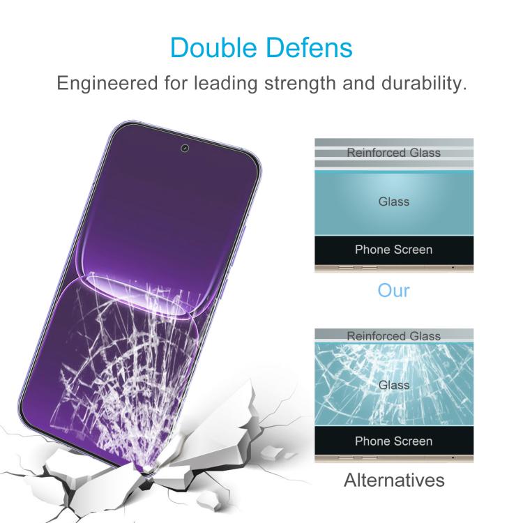 For Realme Neo8 5G 50pcs 0.18mm High Aluminum Tempered Glass Film, Support Fingerprint Unlocking