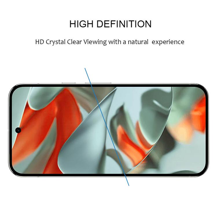 For Google Pixel 9 Pro XL Full Glue Screen Tempered Glass Film, Support Fingerprint Unlocking