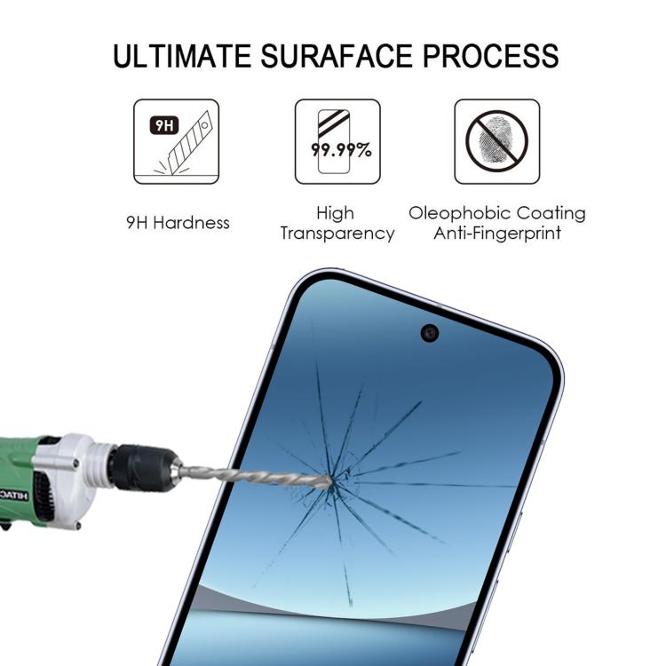 For Google Pixel 10 Pro XL Full Glue Screen Tempered Glass Film, Support Fingerprint Unlocking