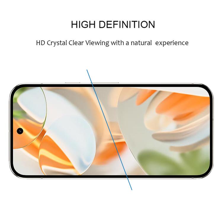 For Google Pixel 9 Pro 25pcs Full Glue Screen Tempered Glass Film, Support Fingerprint Unlocking