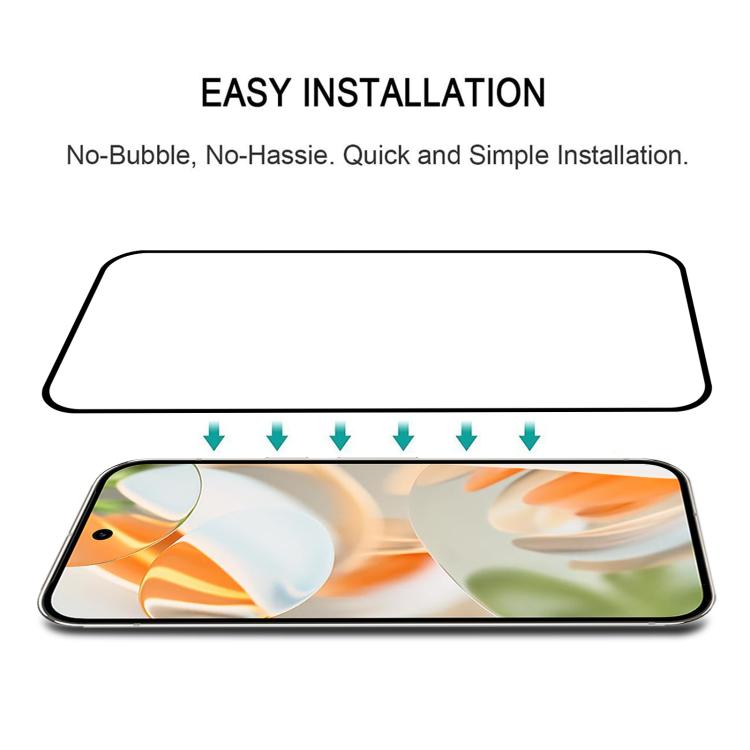 For Google Pixel 9 Pro 25pcs Full Glue Screen Tempered Glass Film, Support Fingerprint Unlocking