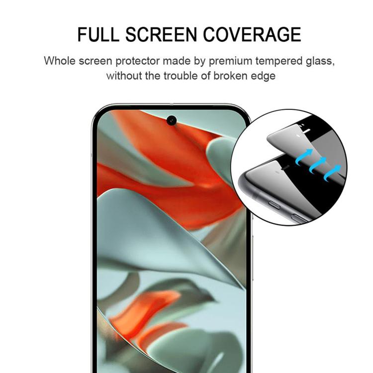 For Google Pixel 9 Pro XL 25pcs Full Glue Screen Tempered Glass Film, Support Fingerprint Unlocking
