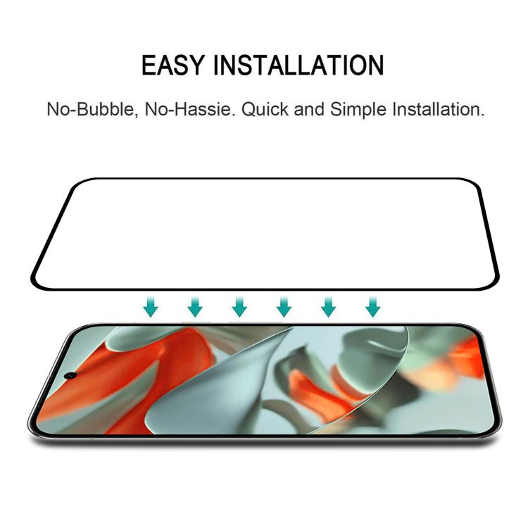 For Google Pixel 9 Pro XL 25pcs Full Glue Screen Tempered Glass Film, Support Fingerprint Unlocking