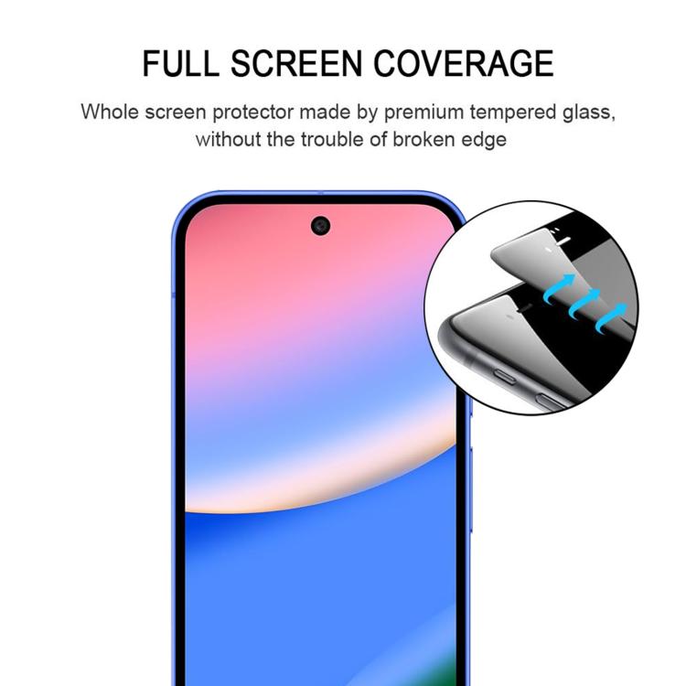 For Google Pixel 10 25pcs Full Glue Screen Tempered Glass Film, Support Fingerprint Unlocking