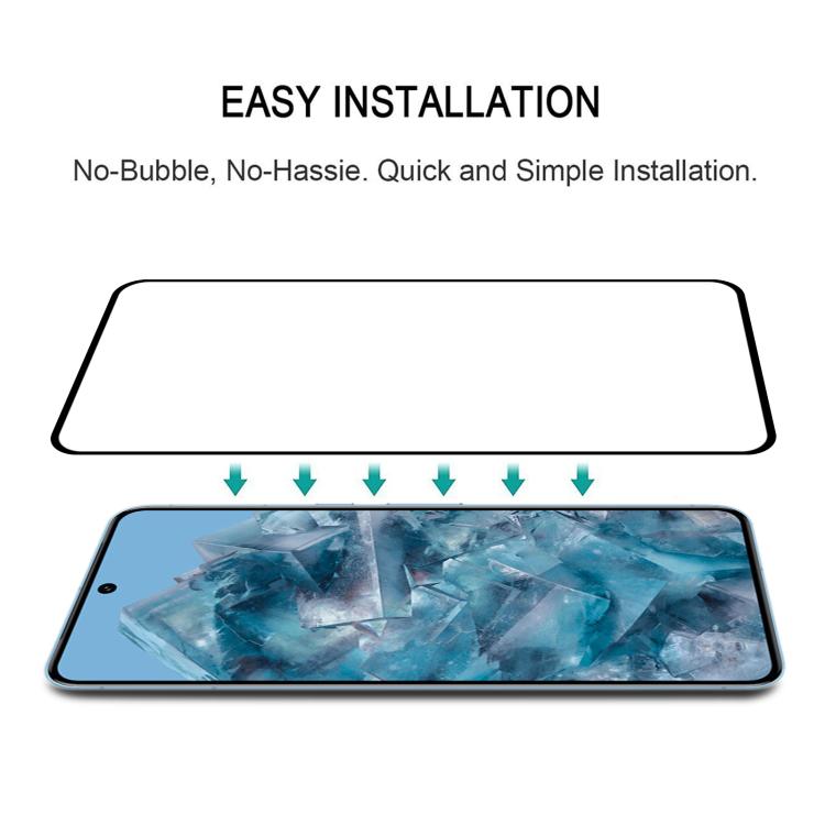 For Google Pixel 8 Pro 25pcs Full Glue Screen Tempered Glass Film, Support Fingerprint Unlocking