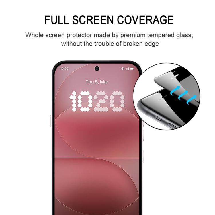 For Nothing Phone 4a Pro 25pcs Full Glue Screen Tempered Glass Film, Support Fingerprint Unlocking