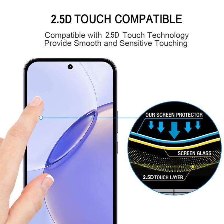 For Realme 16 Pro 5G Full Glue Screen Tempered Glass Film, Support Fingerprint Unlocking