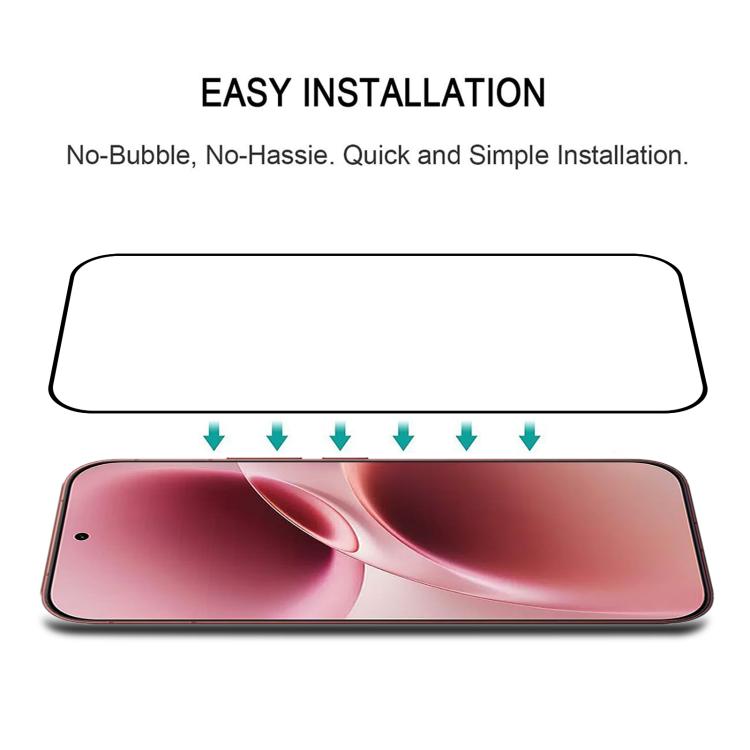 For vivo V70 25pcs Full Glue Screen Tempered Glass Film, Support Fingerprint Unlocking