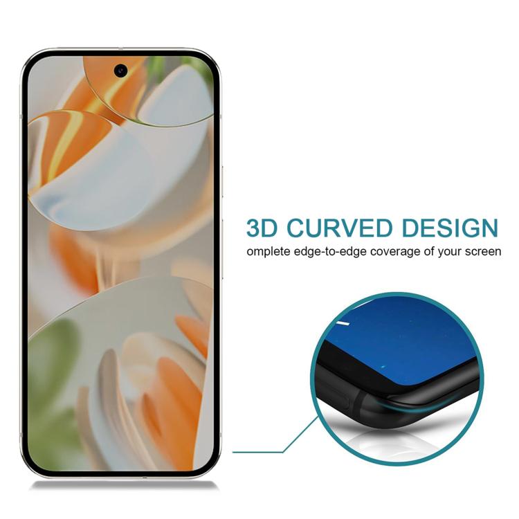 For Google Pixel 9 Pro 25pcs Full Cover Anti-peeping Tempered Glass Film,  Support Fingerprint Unlocking