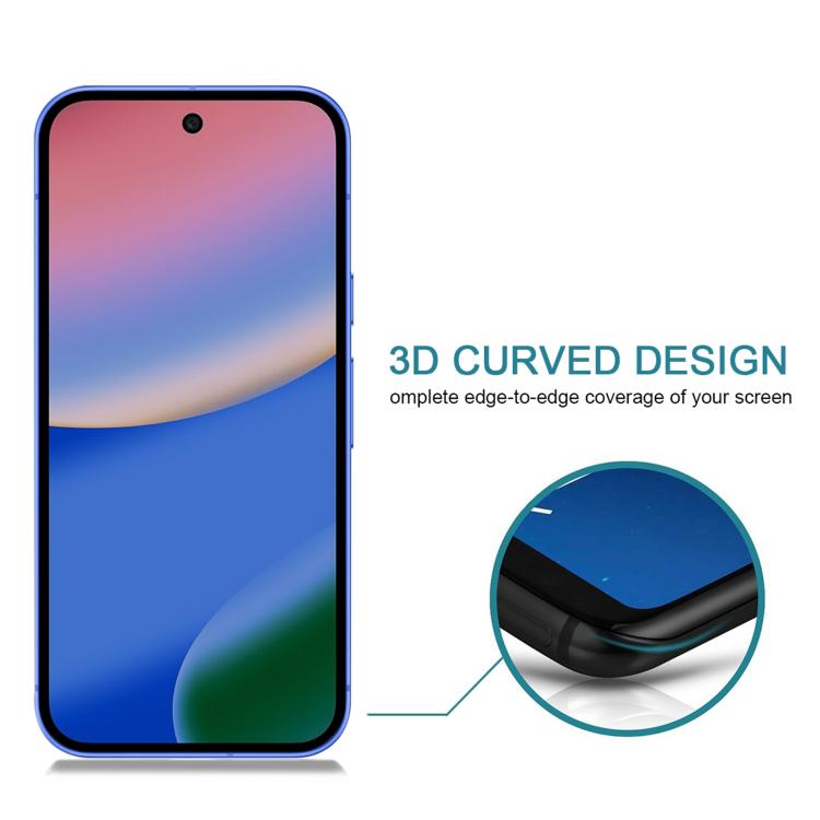 For Google Pixel 10 25pcs Full Cover Anti-peeping Tempered Glass Film,  Support Fingerprint Unlocking