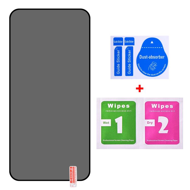 For Honor Magic8 Pro Air 25pcs Full Cover Anti-peeping Tempered Glass Film,  Support Fingerprint Unlocking