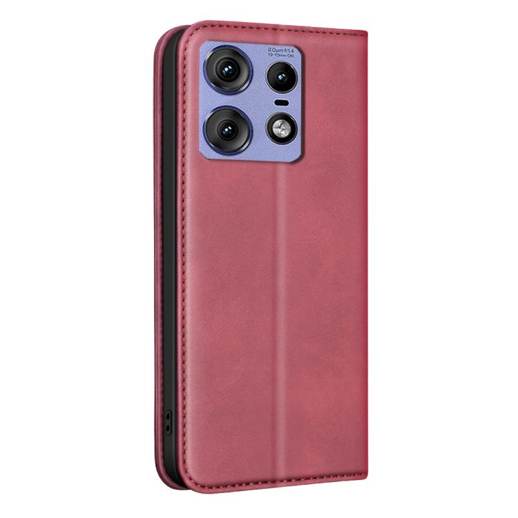 For Motorola Edge 50 Pro 5G BINFEN COLOR Calfskin Texture Magnetic RFID Vegan Leather Phone Case