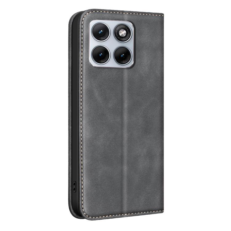 For Motorola Edge 70 Fusion 5G BINFEN COLOR Calfskin Texture Magnetic RFID Vegan Leather Phone Case