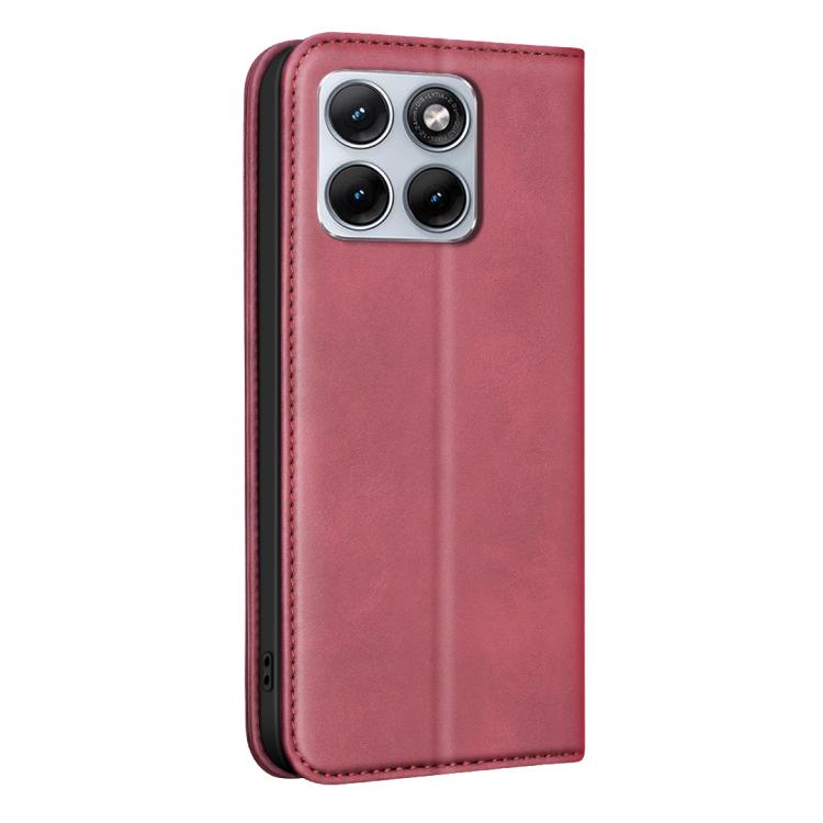 For Motorola Edge 70 Fusion 5G BINFEN COLOR Calfskin Texture Magnetic RFID Vegan Leather Phone Case