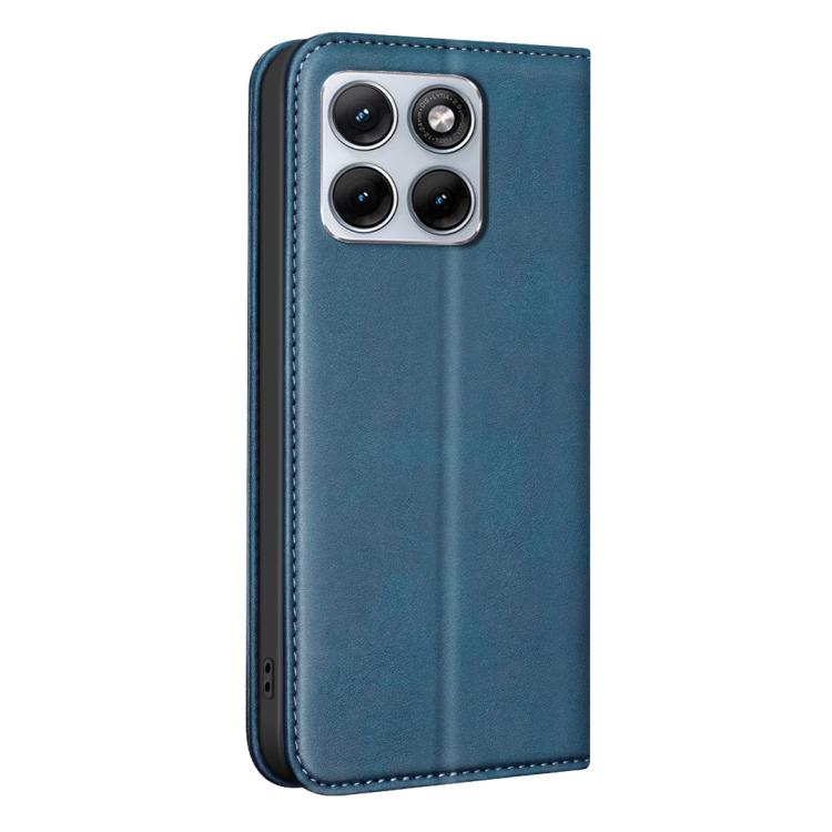 For Motorola Edge 70 Fusion 5G BINFEN COLOR Calfskin Texture Magnetic RFID Vegan Leather Phone Case