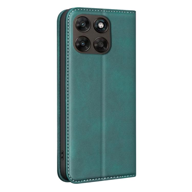 For Motorola Moto G67 5G / G77 5G BINFEN COLOR Calfskin Texture Magnetic RFID Vegan Leather Phone Case