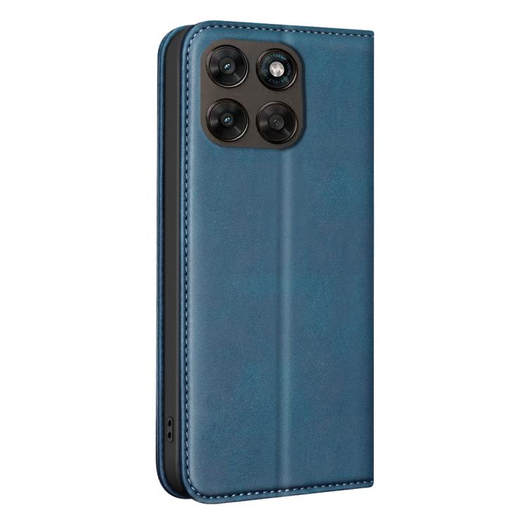 For Motorola Moto G67 5G / G77 5G BINFEN COLOR Calfskin Texture Magnetic RFID Vegan Leather Phone Case