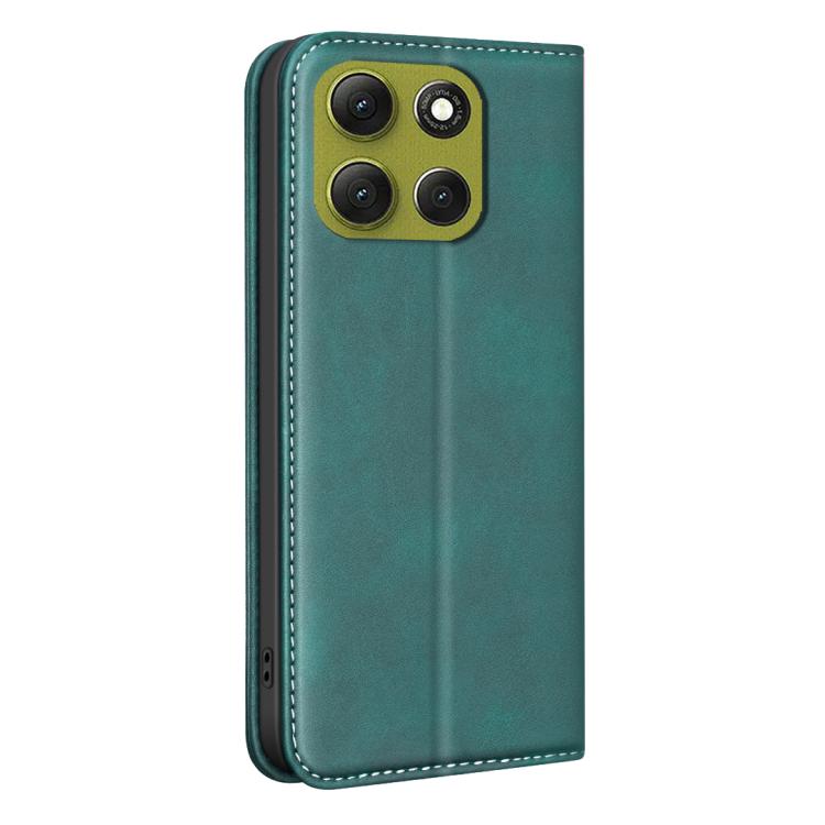 For Motorola Moto G86 5G BINFEN COLOR Calfskin Texture Magnetic RFID Vegan Leather Phone Case