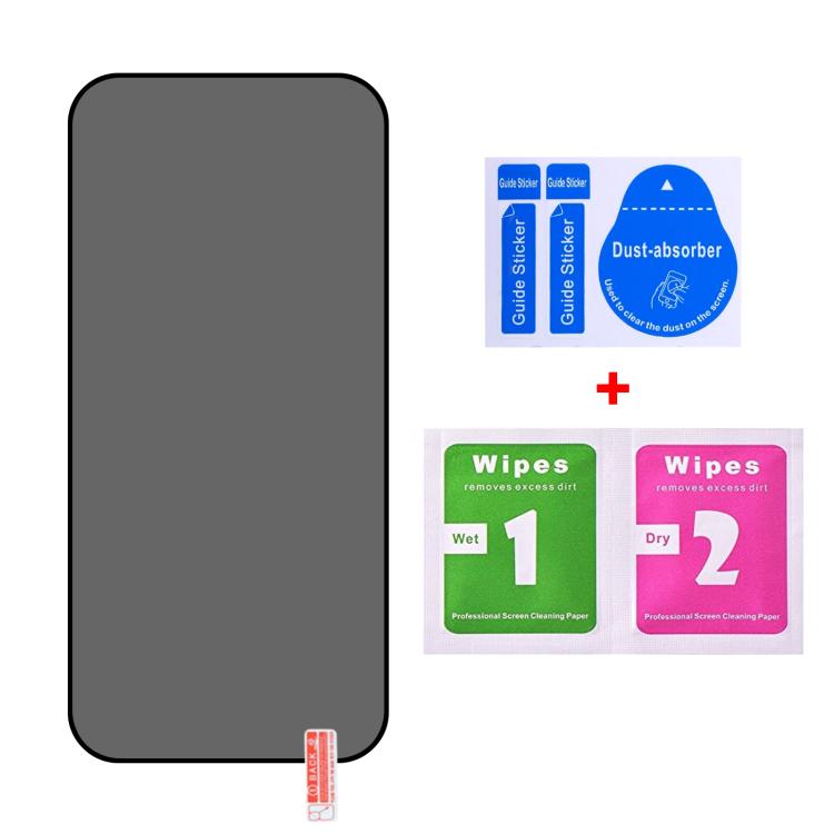 For vivo V70 25pcs Full Cover Anti-peeping Tempered Glass Film,  Support Fingerprint Unlocking