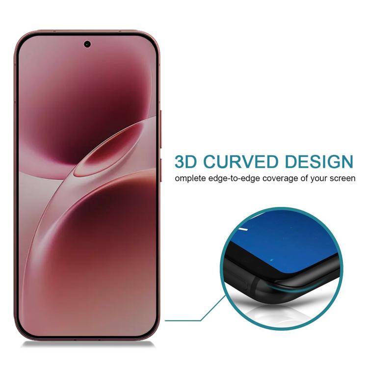 For vivo V70 25pcs Full Cover Anti-peeping Tempered Glass Film,  Support Fingerprint Unlocking
