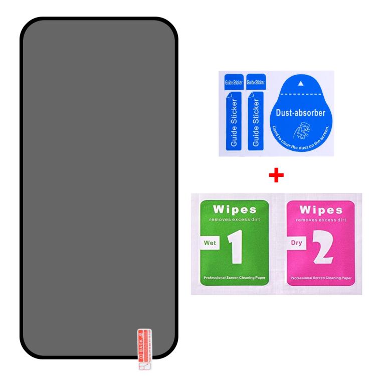For Google Pixel 10 Pro High Transparency Full Cover Anti-spy Tempered Glass Film, Support Fingerprint Unlocking