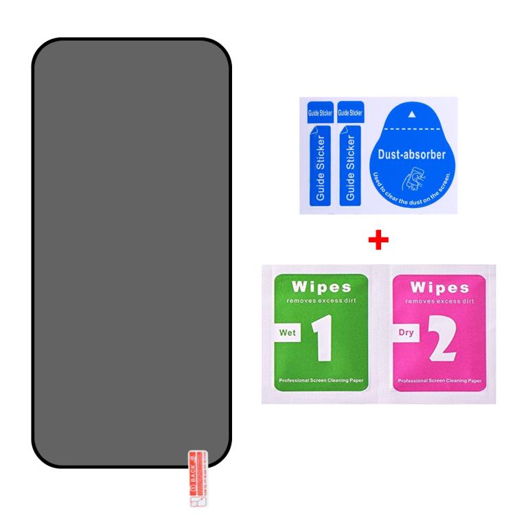 For Realme Neo8 5G 25pcs High Transparency Full Cover Anti-spy Tempered Glass Film, Support Fingerprint Unlocking