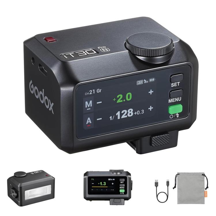 Godox iT30 Pro TTL Mini iFlash Camera Flash Light, Model: iT30 Pro N For Nikon