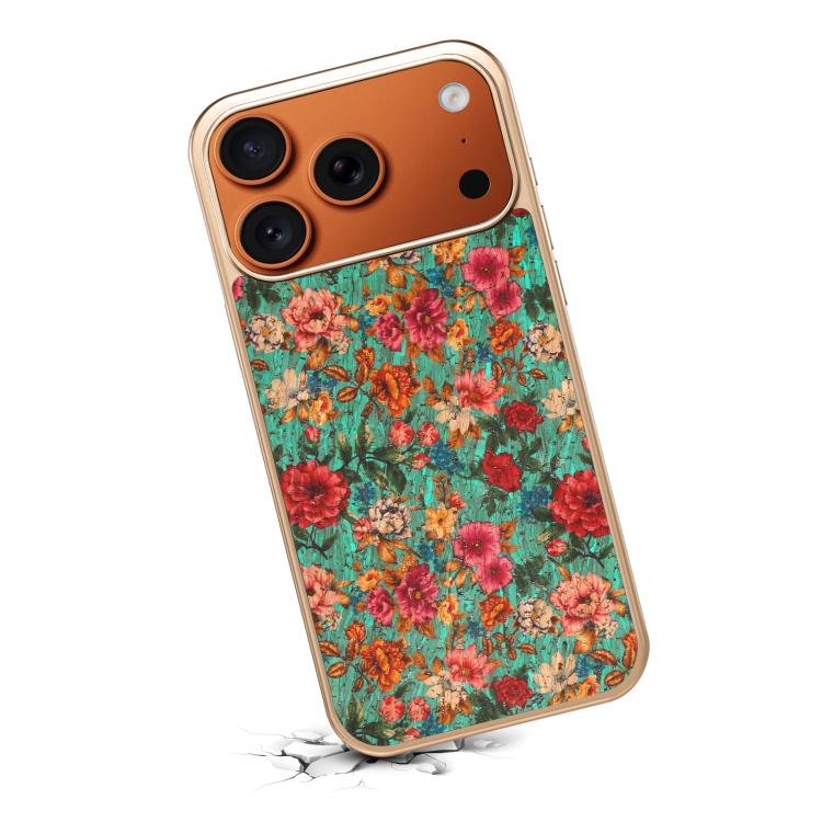 For iPhone 17 Pro Max Denior Peony Series Electroplated Magnetic Phone Case