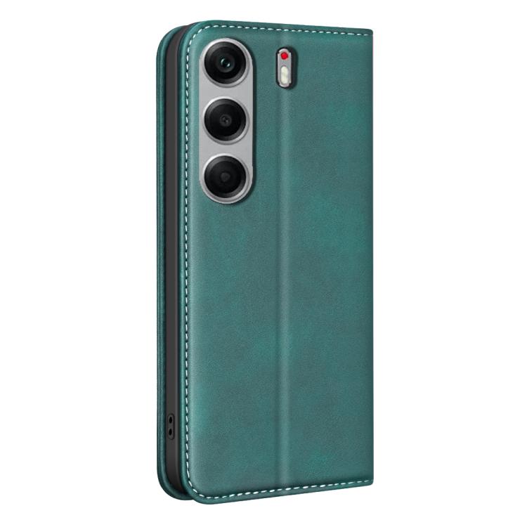 For Tecno Camon 40 Pro 4G BINFEN COLOR Calfskin Texture Magnetic RFID Vegan Leather Phone Case