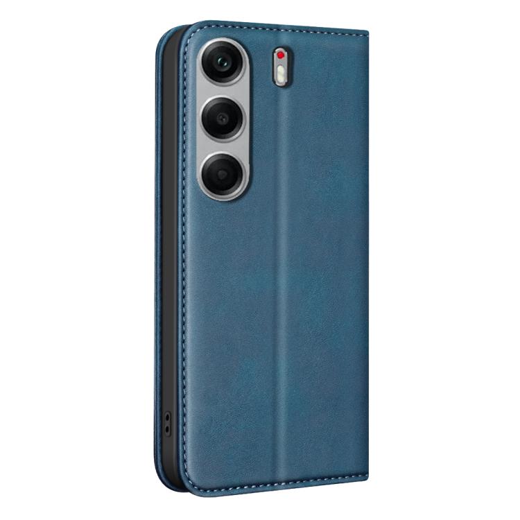 For Tecno Camon 40 Pro 4G BINFEN COLOR Calfskin Texture Magnetic RFID Vegan Leather Phone Case