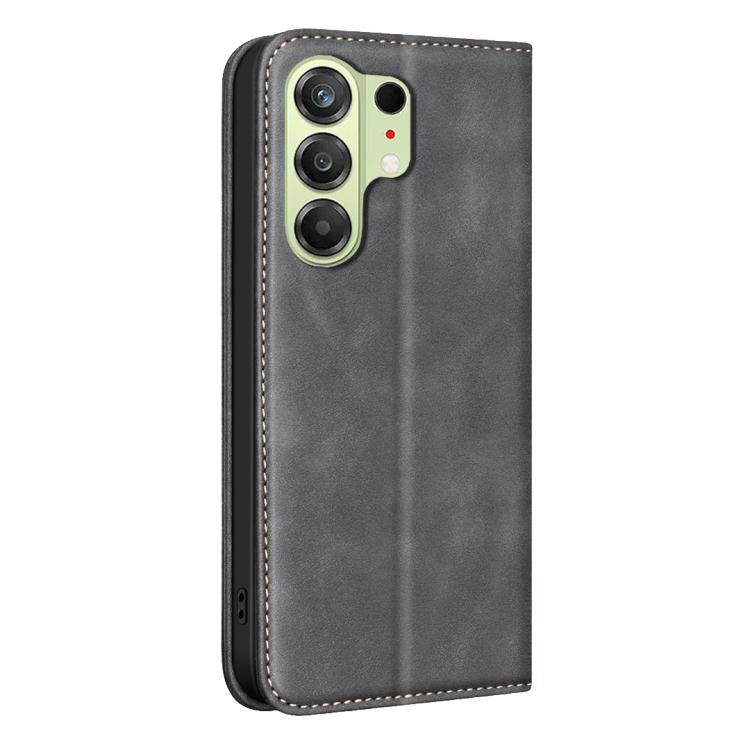 For Tecno Camon 50 4G BINFEN COLOR Calfskin Texture Magnetic RFID Vegan Leather Phone Case